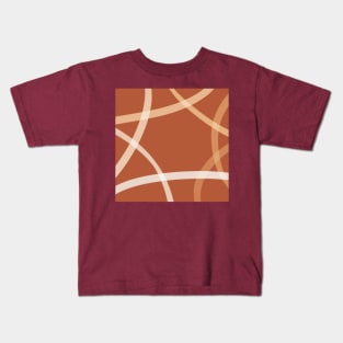 Path of the World Abstract Pattern Kids T-Shirt